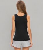 Rosyline 4 Piece Women Tank Tops Basic Sleeveless Undershirt Layering Tanks - Image 5