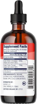 Vimergy Total Immune Blend*– Fast-Absorbing Immune Support – All-Season, zinc, Thyme and Mullein Drops – Non-GMO, Vegan, USDA Organic, 57 serv (115 mL) - Image 7