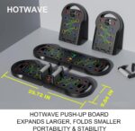 HOTWAVE Push Up Board Fitness, Portable Foldable 20 in 1 Push Up Bar at Home Gym, Pushup Handles for Floor. Professional Strength Training Equipment For Man and Women,Patent Pending - Image 5