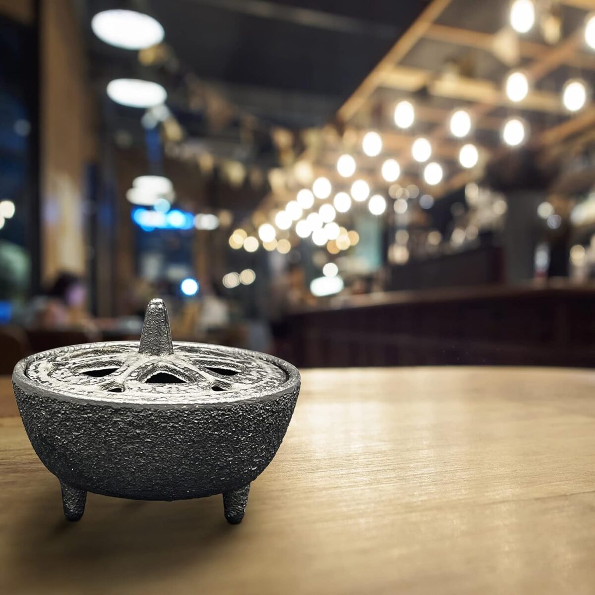 Incense Burner, Incense Burner Holder, Cast Iron Incense Burner with Incense Stick Holder and Fireproof Cotton. Ideal for Incense Sticks, Resin Incense, Cone Incense and Ritual Purpose, Decor, Etc.… - Image 6