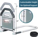 Bed Rails for Elderly Adults Safety - with Motion Light & Storage Pocket - Adjustable Bed Assist Rails for Seniors & Patients - Fits All Beds, Tool-Free Assembly - Image 5