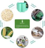 Compostable Trash Garbage bags,AYOTEE 13-15 Gallon Tall Kitchen Trash Bags,Heavy Duty Unscented 1.18Mils 55 Liter,60 Count,Strong Thicken Rubbish Waste Can Liners for Kitchen Garden Home - Image 3