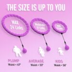 JKSHMYT Weighted Hula Circle Hoops for Adults Weight Loss, Infinity Fitness Hoop Plus Size 47 Inch, 24 Detachable Links, Exercise Hoop Suitable for Women and Beginners - Image 2