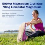 Innate Vitality Magnesium Glycinate 500mg | 70mg Elemental Magnesium Supplement- High Absorption, Non Buffered, Non-GMO & No Gluten - Nerve, Muscle, Bone Health - 120 Vegan Capsules Magnesio - Image 2