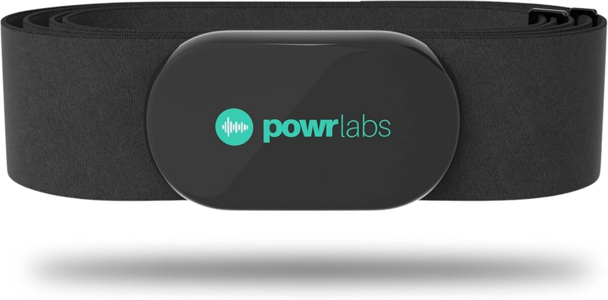 Powr Labs Bluetooth and ANT+ Heart Rate Monitor Chest Strap - Compatible with Polar, Garmin, Peloton, Wahoo - Image 1
