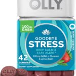 OLLY Goodbye Stress Gummy, GABA, L-Theanine, Lemon Balm, Stress Relief Supplement, Berry - 42 Count