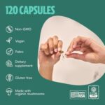 FreshCap Ultimate Mushroom Supplement 12,000mg - Mushroom Complex Capsules, Organic Mushrooms Supplement, Nootropic Brain Supplements for Memory and Focus Ayurveda (120 Capsules) - Image 7