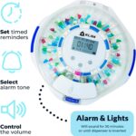 KLIM Smart Pill Dispenser Machine with Alarm + WiFi App Monitoring + 28 Day Medicine Dispenser + Automatic Pill Dispenser for Elderly with Alarm & Alzheimers Care + Lock Key + New 2024 - Image 3