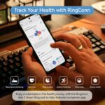 RingConn Gen 2, World’s First Smart Ring with Sleep Apnea Monitoring, No APP Subscription, 12-Day Battery Life, Stress/Heart Rate/Women's Health Tracker, Android & iOS Compatible (Gold, Size 10) - Image 4