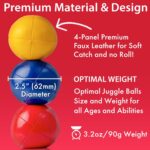 Vibrant Juggling Balls & Juggling Balls for Beginners - Perfect Stocking Stuffers for Kids 8-12 & Teens. Learn to Juggle with Juggling Balls for Kids, Teens & Adults. Stylish Bag & Easy Instructions. - Image 5