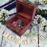 Knana 6Pcs Pendulum Board for Divination - Pendulum Crystal for Dowsing, Tarot Dice Astrology Dice with Box, Wiccan Supplies and Tools, Tarot Divination for Beginners - Image 5