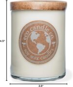Eco Candle Co. Recycled Candle, Clean Sheet Day, 18 oz. Double Wick - Scents of Clean Linens - 100% Soy Wax, No Lead, Kraft Paper Label & Lid, Hand Poured, Phthalate Free, Midwest Grown Soybeans - Image 8