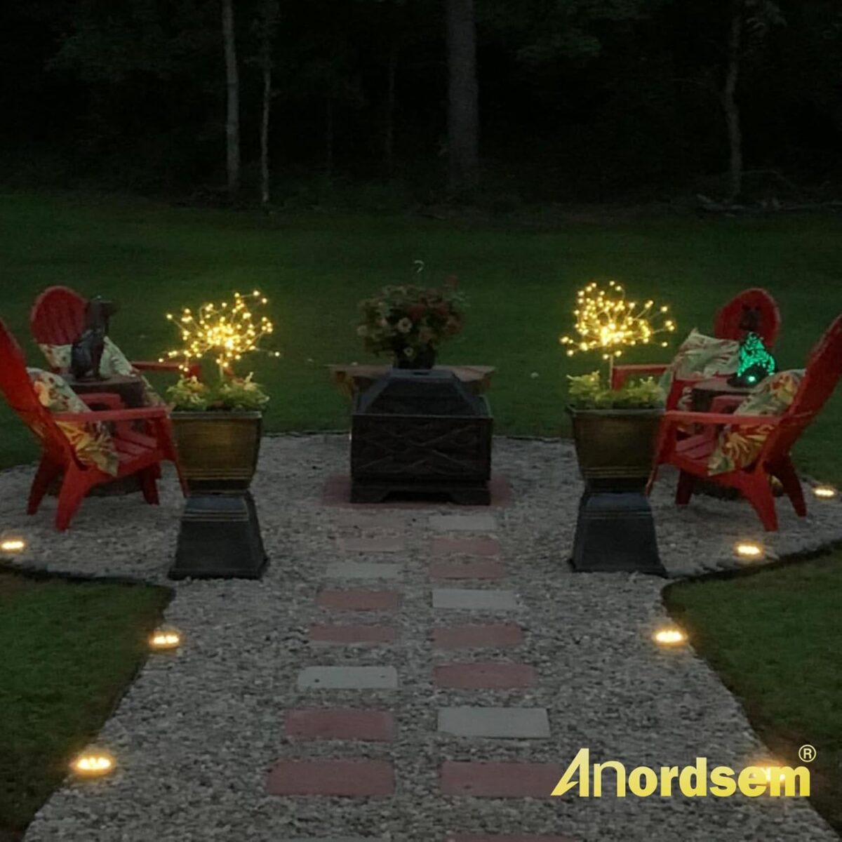 Anordsem Solar Lights Outdoor Waterproof: Garden Light Solar Powered for Outside - Sparkler Fireworks Sticks Yard Patio Path Decor- LED Starburst Twinkle Lighting for House Decoration - Image 7