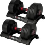 Core Fitness® Adjustable Dumbbell Weight Set by Affordable Dumbbells - Space Saver - Dumbbells for Your Home