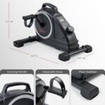 Sunny Health & Fitness Dual Function Under-Desk Bike Trainer, Mini Exercise Machine for Senior Training, Arm/Leg Cardio Cycle Workout, Optional Magnetic, Motorized & Free SunnyFit App Bluetooth Link - Image 6