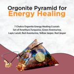 Chakra Pyramid - Seven Chakra Pyramid - Orgonite Pyramid for Energy Healing - Orgonite Kit - Protection with Seven Chakra Orgonite Necklace - Image 4