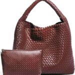 2025 Woven Tote Bag for Women with Purse, Extra Large Fashion Shoulder Hobo Underarm Bags, Large Woven Handmade Work bag