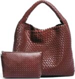 2025 Woven Tote Bag for Women with Purse, Extra Large Fashion Shoulder Hobo Underarm Bags, Large Woven Handmade Work bag