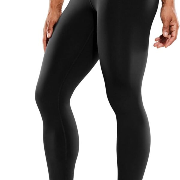CRZ YOGA Women's Hugged Feeling Compression Leggings 25 Inches - Thick High Waisted Tummy Control Workout Pants Tights