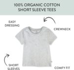 HonestBaby Multipack Short Sleeve T-Shirt Tee 100% Organic Cotton Infant Baby, Toddler, Little Kids Boys, Girls, Unisex - Image 2