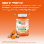 Qunol Zero Sugar Turmeric Gummies, Gummy with 500mg Turmeric Curcumin, Joint Support Supplement, Ultra High Absorption Tumeric Curcumin, Vegetarian, Gluten Free, 90 Count - Image 5