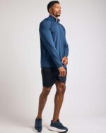 Real Essentials 3 Pack: Men's Dry-Fit Active Quarter Zip Long Sleeve Athletic Performance Pullover (Available In Big & Tall) - Image 6