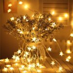 Twinkle Star 100 LED Star String Lights, 33FT Plug in Fairy String Lights Waterproof, Extendable for Indoor, Outdoor, Wedding Party, Christmas Tree, New Year, Ramadan, Garden Decoration, Warm White - Image 4