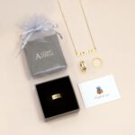 Anavia Personalized Name Date 2.5MM/4MM/7MM Stainless Steel Rings, Customized Message Dainty Plain Bands Glossy Gold Black Rings, Wedding Engagement Rings for Women Men - Image 9