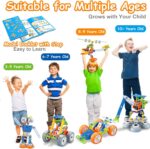 10 in 1 STEM Toys for 4 5 6 7 8+ Year Old Boy Girl Birthday Gifts Building Toys for Kids Ages 4-8 5-7 6-8 Educational Stem Activities for Boys 4-6 8-10 Construction Creative Games Easter Idea Gift - Image 2