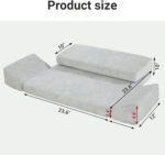 HOMBYS Meditation Cushion Foam Meditation Pillows for Sitting on Floor, Large Yoga Pillow for Adult, Meditation Mat with 2 Knee Cushions and Hip Support-3 Shapes for Different People-Supportive - Image 8
