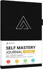 Self-Mastery Journal for Men - Gratitude and Productivity Journal for More Happiness, Positivity, Growth, Mindfulness, Self Care and Reflection - Guided Inspirational Jour nal for Men & Women (Black)