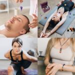 22Pcs Healing Crystals Set, Chakra Quartz Kits in Wooden Box (7 Raw and 7 Tumbled Chakra Stones, Lava Bracelet, Chakra Necklace and Amethyst Pendulum, Thumb Worry Stone, Selenite Charging Plate, etc.) - Image 7