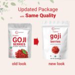 Organic Goji Berries, 32 Ounces | 100% Natural Sun-Dried Whole Fruit | Sulfate & Additive Free | Large Berry Form, Great Flavor for Drinks, Snacks, & Beverages | Non-GMO & Vegan - Image 3