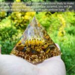 Hopeseed Orgone Pyramid Flower of Life Orgonite Money Healing Crystals Pyramid for Positive Energy with Tiger's Eye Stones and Luck White Crystal That Promotes Wealth, Prosperity and attracts Success - Image 4