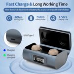 Hearing Aids for Seniors, Hearing Aid Rechargeable with Noise Cancellation Adults, senior Invisible Hearing Amplifier With Portable Charging Case Premium Comfort Design and Nearly Invisible(Beige) - Image 5
