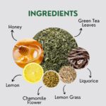 Honey Lemon Green Tea Bags (50 Count), Green Tea with Chamomile, Lemon & Honey Extract, Caffeinated, Real and Natural Green Tea, Blended with Fresh Herbs and Spices, Gluten Free - Image 3