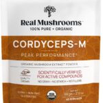 Real Mushrooms Cordyceps Powder - Performance Mushroom Extract with Organic Militaris for Energy Immune Support Vegan Supplement, Boost Non-GMO, 60 Servings