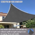 Cool Area Sun Shade Sail 12x16FT Rectangle Shade Canopy Outdoor Sunshade for Patio Backyard Garden, Dark Grey - Image 3