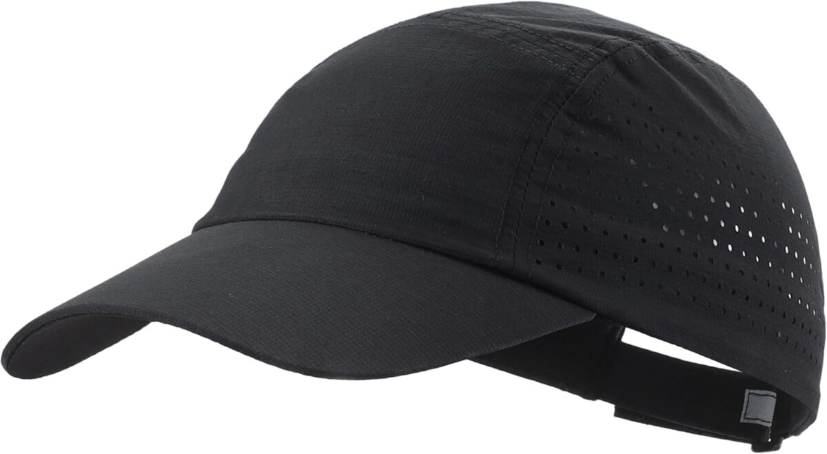 Connectyle Men's Breathable Run Hat Quick Dry Reflective Sport Cap Adjustable Lightweight Baseball Hat Unstructured Design - Image 1