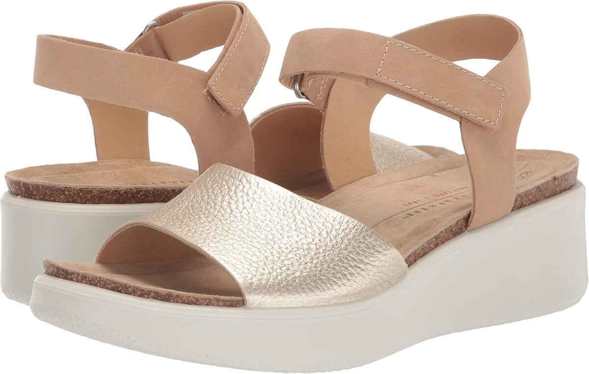 ECCO Women's Flowt Wedge Cork Sandal - Image 7