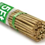60Pcs Bamboo Stakes for Plant 5 Feet(57.5 inch), Garden Bamboo Plant Stakes for Plants Support, Climbing Plants, Tomatoes, Sunflowers, Beans, Potted Plants, Trees