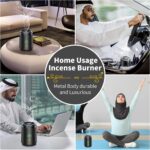 Electric Incense Burner,Portable USB Aroma Diffuser, Rechargeable Arab bakhoor Muslim Incense Holder for Car and Home - Image 5