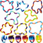 10pcs Fidget Toys - Sensory Items Quiet Fidget Toys for Adults Boys Girls Anxiety Stress Relief Toys Pack- Squeeze, Twist, Chain Spinner Alternative Gift