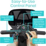 Vive 4 Wheel Mobility Scooter - Electric Powered Wheelchair Device - Compact Heavy Duty Mobile for Travel, Adults, Elderly - Long Range Power Extended Battery with Charger & Basket (FSA/HSA Eligible) - Image 6