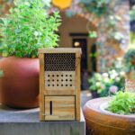 Mason Bee House Wax Coated Mason Bee Hive Wooden Insect Hotel Carpenter Bee House for Outdoors Attracts Peaceful Bee Pollinators to Your Garden - Image 5