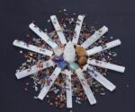MAIBAOTA 4" Selenite Crystal Wand Selenite Sticks Crystals Bulk Selenite Charging Plate Reiki Metaphysical Supplies Wicca Altar Supplies Crystal for Witchcraft 12 Pcs - Image 5
