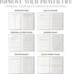 Daily Prayer Journal for Women - 6 Months, Bible Journal with Weekly Scripture - Bible Verse Mapping - Devotional with Prayer Exercises - Spiritual Gift for Women - Image 9