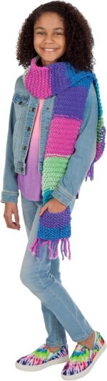 Creativity for Kids Learn to Knit Pocket Scarf - DIY Knitting Kit for Beginners, Kids Craft Kit - Image 18