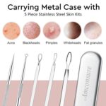 Amconsure Facial Steamer - Nano Ionic Face Steamer Warm Mist Steamer for Home Sauna SPA, Humidifier for Face Steamer for Deep Cleaning Unclogs Pores Sinuses - Bonus 5 Piece Stainless Steel Skin Kit - Image 6