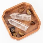 Orientrea Clear Quartz Crystal Wand-1 Pc 3.5"-3.9" Natural Clear Quartz Crystal Wands, Healing Crystal and Stones, Natural Clear Quartz Stone Tower, Gift Box Packaging - Image 3